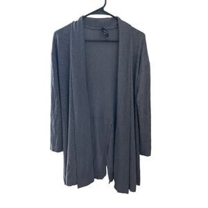 Anthropologie COA soft knit cardigan gray long sleeve. open front sweater. XS